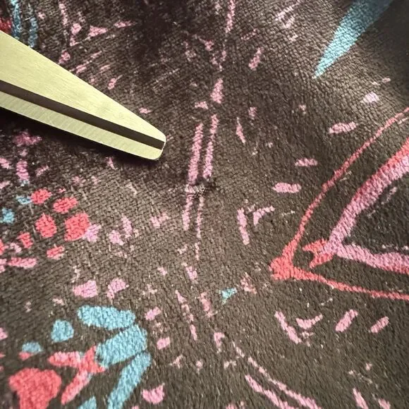 Free People Giselle Velvet Billowy Leg Jumpsuit Long Sleeve Deep V Neck Womens M - Picture 16 of 16